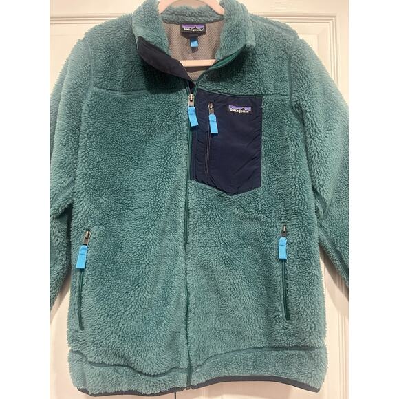 Patagonia Classic Retro-X Deep Pile Fleece Jacket Green Size L - Picture 5 of 16